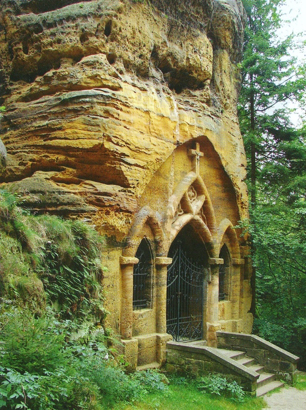 Modlivý důl - skalní kaple