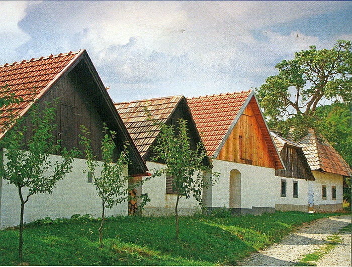 Tradičné domy v obci Staré Hory