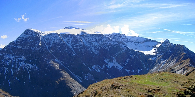 panorama hřebenu Schareck z NiederSachsenHausu