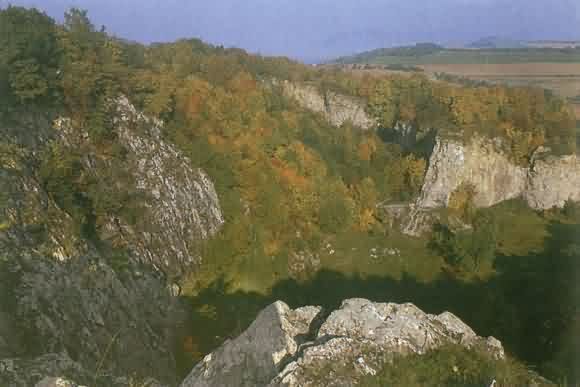 Krásná členitá krajina - Český Kras