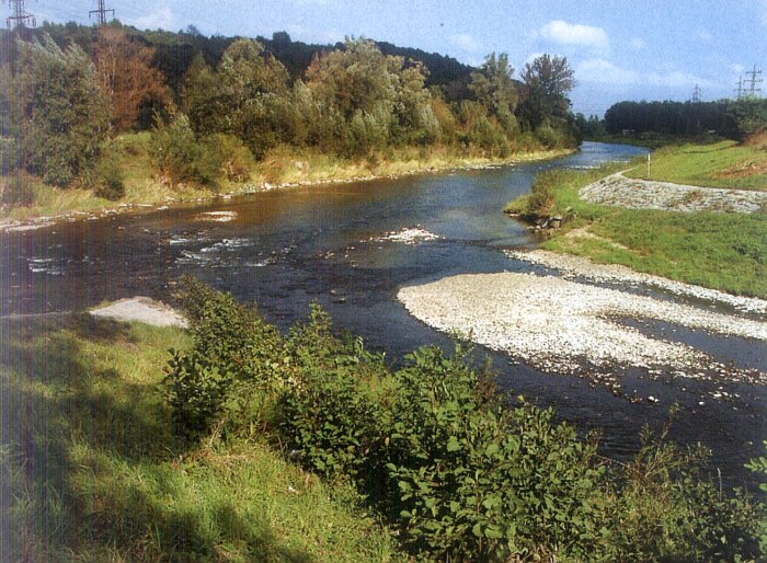 Soutok Bečvy u Valašského Meziříčí