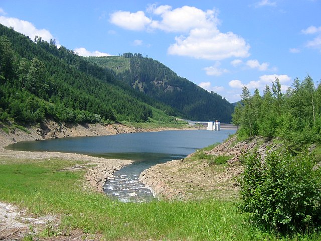 dolní nádrž elektrárny Dlouhé Stráně
