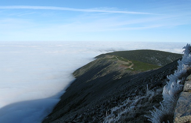 moře mraků nad Polskem