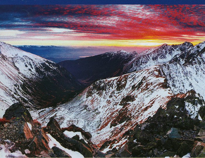 Panoráma horskej krajiny Západných Tatier