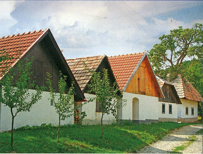 Tradičné domy v obci Staré Hory