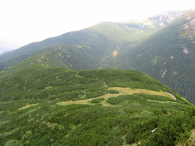 pohled ze Sivého Vrchu na Brestovou